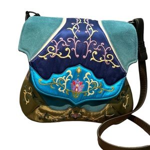 NEW Oovoo Silk & Suede Bag